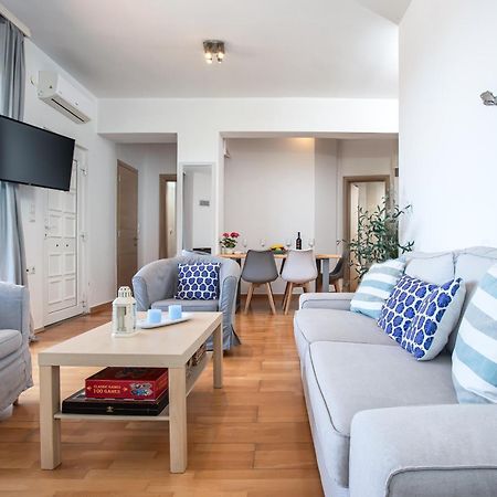 Dimitra Apartment With Private Pool And Sea View -The Ground Floor Of A Two Storey Building Daratsos Eksteriør billede